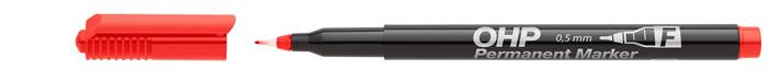 Image of Alkoholos marker, OHP, 0,5 mm, F, ICO, piros