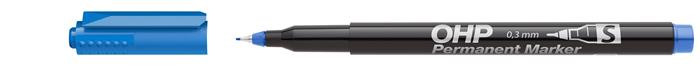Image of Alkoholos marker, OHP, 0,3 mm, S, ICO, kék