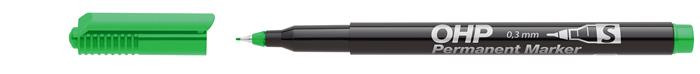 Image of Alkoholos marker, OHP, 0,3 mm, S, ICO, zöld