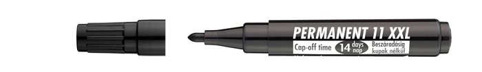 Image of Alkoholos marker, 1-3 mm, kúpos, ICO "Permanent 11 XXL", fekete