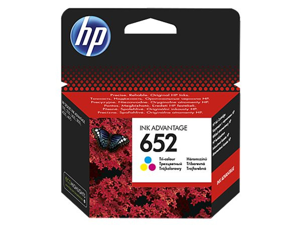 Image of F6V24AE Tintapatron Deskjet Ink Advantage 1115 nyomtatókhoz, HP 652, színes, 200 oldal