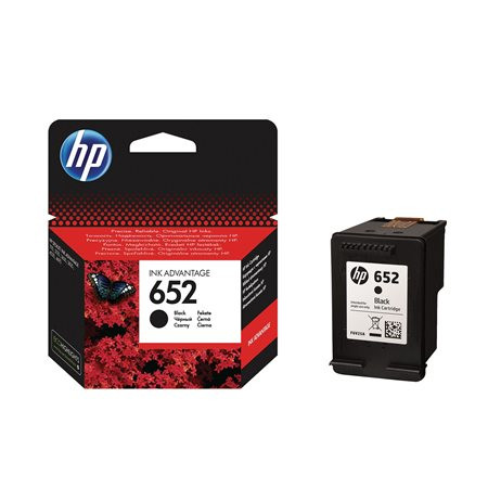Image of F6V25AE Tintapatron Deskjet Ink Advantage 1115 nyomtatókhoz, HP 652, fekete, 360 oldal