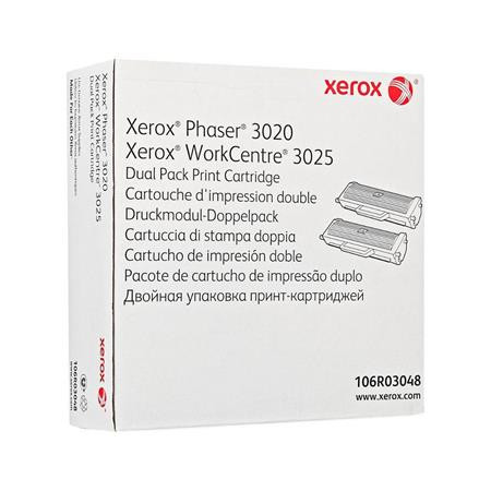 Image of 106R03048 Lézertoner Phaser 3020NI, WC3025NI nyomtatóhoz, XEROX, fekete, 2*1,5k