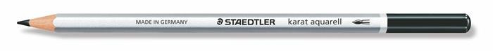 Image of Akvarell ceruza, hatszögletű, STAEDTLER "Karat® aquarell 125", fekete