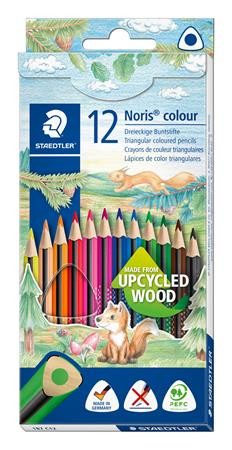 Image of Színes ceruza készlet, háromszögletű, STAEDTLER "Noris Colour 187", 12 különböző szín
