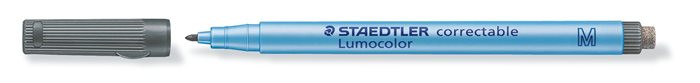 Image of Alkoholmentes marker, OHP, 1 mm, STAEDTLER "Lumocolor® 305 M", fekete