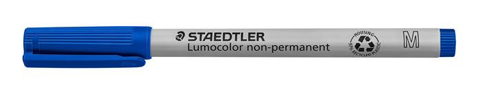 Image of Alkoholmentes marker, OHP, 1 mm, STAEDTLER "Lumocolor® 315 M", kék