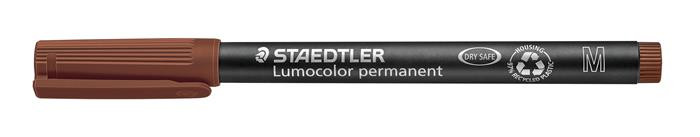 Image of Alkoholos marker, OHP, 1 mm, STAEDTLER "Lumocolor® 317 M", barna