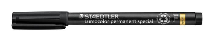 Image of Alkoholos marker, 0,6 mm, STAEDTLER "Lumocolor® special 319 F", fekete