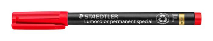 Image of Alkoholos marker, 0,6 mm, STAEDTLER "Lumocolor® special 319 F", piros
