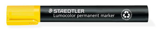Image of Alkoholos marker, 2-5 mm, vágott, STAEDTLER "Lumocolor® 350", sárga