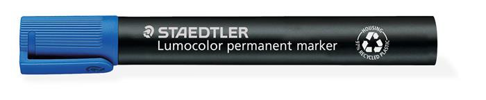 Image of Alkoholos marker, 2-5 mm, vágott, STAEDTLER "Lumocolor® 350", kék