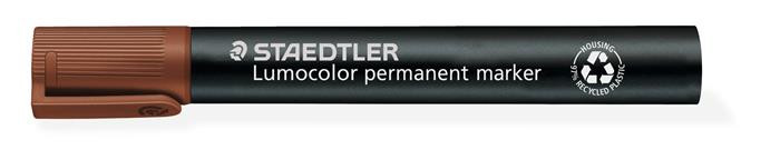 Image of Alkoholos marker, 2-5 mm, vágott, STAEDTLER "Lumocolor® 350", barna