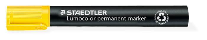 Image of Alkoholos marker, 2 mm, kúpos, STAEDTLER "Lumocolor® 352", sárga