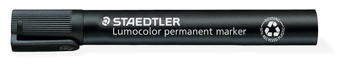 Image of Alkoholos marker, 2 mm, kúpos, STAEDTLER "Lumocolor® 352", fekete
