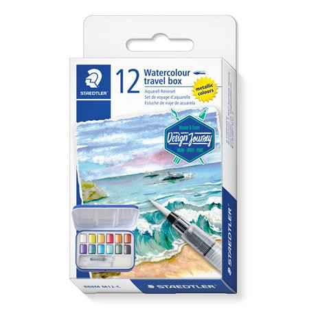 Image of Vízfesték, 12 darabos, STAEDTLER "Noris 888 Design Journey"