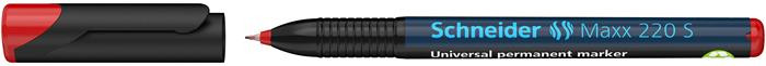Image of Alkoholos marker, OHP, 0,4 mm, SCHNEIDER "Maxx 220 S", piros