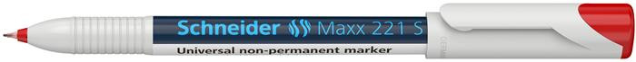 Image of Alkoholmentes marker, OHP, 0,4 mm, SCHNEIDER "Maxx 221 S", piros
