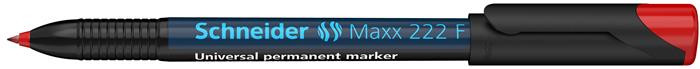Image of Alkoholos marker, OHP, 0,7 mm, SCHNEIDER "Maxx 222 F", piros