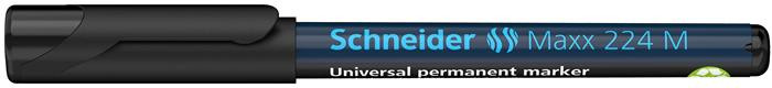 Image of Alkoholos marker, OHP, 1 mm, SCHNEIDER "Maxx 224 M", fekete