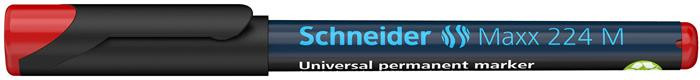 Image of Alkoholos marker, OHP, 1 mm, SCHNEIDER "Maxx 224 M", piros