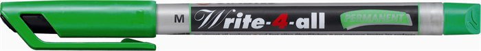 Image of Alkoholos marker, 1 mm, kúpos, STABILO "Write-4-all", zöld