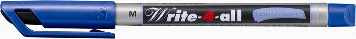 Image of Alkoholos marker, 1 mm, kúpos, STABILO "Write-4-all", kék