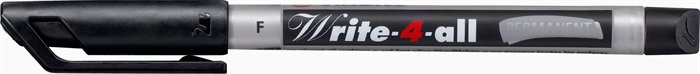 Image of Alkoholos marker, 0,7 mm, kúpos, STABILO "Write-4-all", fekete