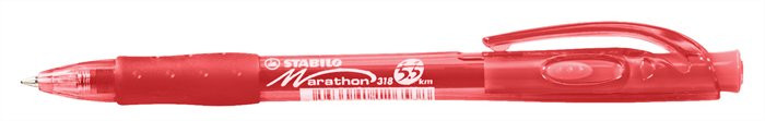 Golyóstoll, 0,38 mm, nyomógombos, STABILO "Marathon", piros Golyóstoll, 0,38 mm, nyomógombos, STABILO "Marathon", piros