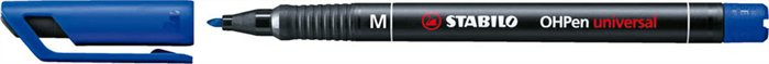 Image of Alkoholos marker, 1 mm, STABILO "OHPen M", kék