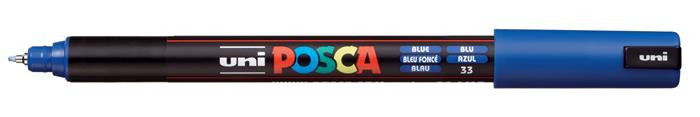 Dekormarker, 0,7 mm, UNI "Posca PC-1MR", kék Dekormarker, 0,7 mm, UNI "Posca PC-1MR", kék