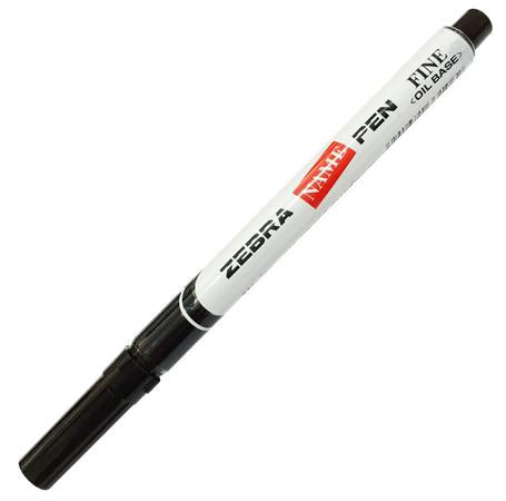 Image of Alkoholos marker, 1,5 mm, kúpos, ZEBRA "Name Pen Fine", fekete