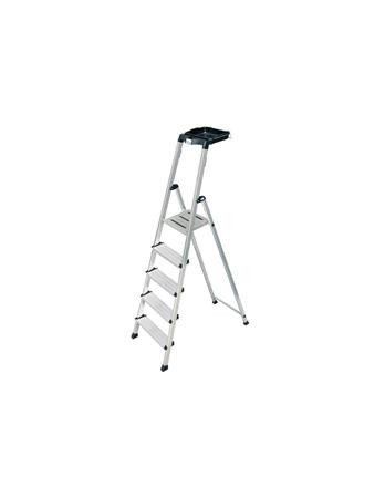 Image of Állólétra, 5 lépcsőfokos, alumínium, Multigrip-system, KRAUSE "Secury"