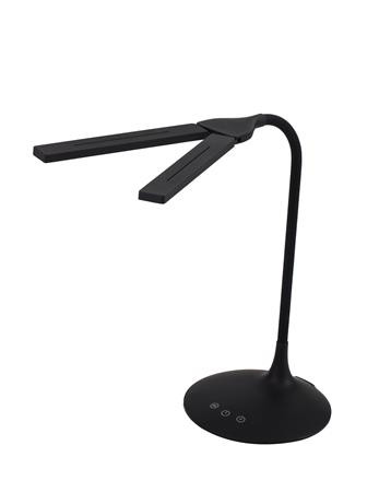 Image of Asztali lámpa, LED, 6 W, ALBA "Ledtwin", fekete