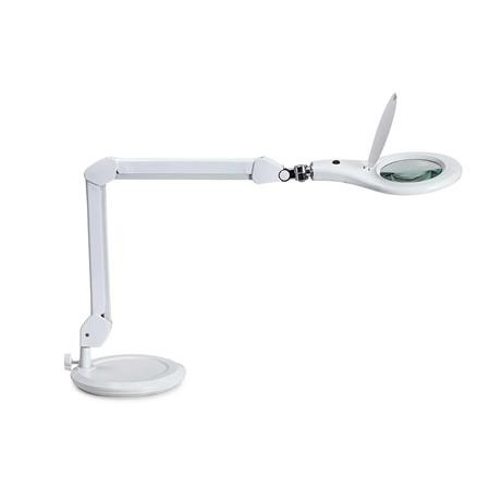 Image of Asztali lámpa, LED, nagyító, MAUL "Makro", fehér
