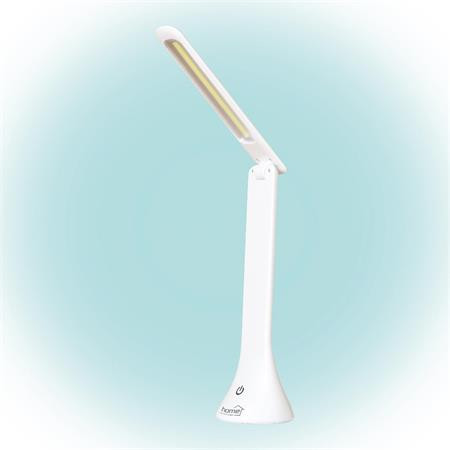 Image of Asztali lámpa, LED, szabályozható, USB, HOME, fehér