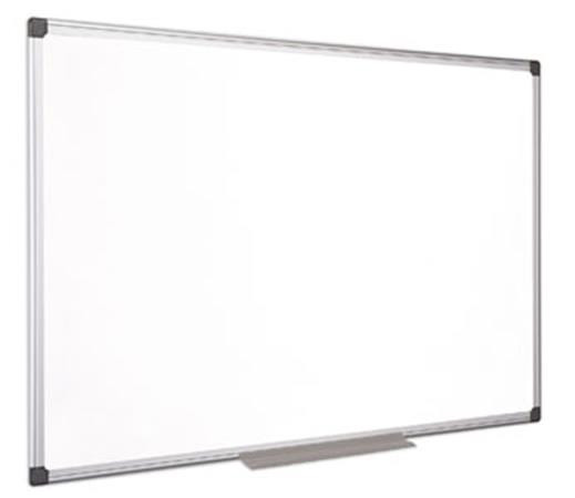 Image of Fehértábla, mágneses, zománcozott, 100x150 cm, alumínium keret, VICTORIA VISUAL