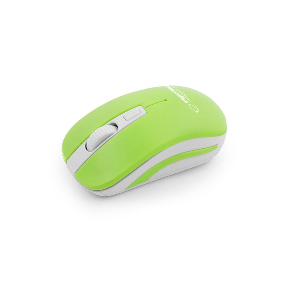 Image of Egér, vezeték nélküli 4D Uranus 2.4GHz, USB, Esperanza fehér-zöld