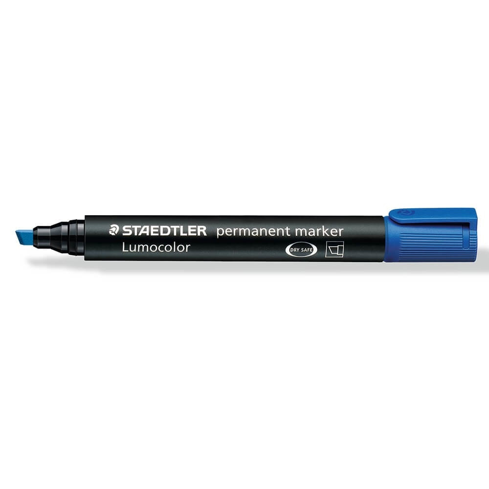 Image of Alkoholos marker 2-5mm, vágott hegyű, Lumocolor 350 Staedtler kék