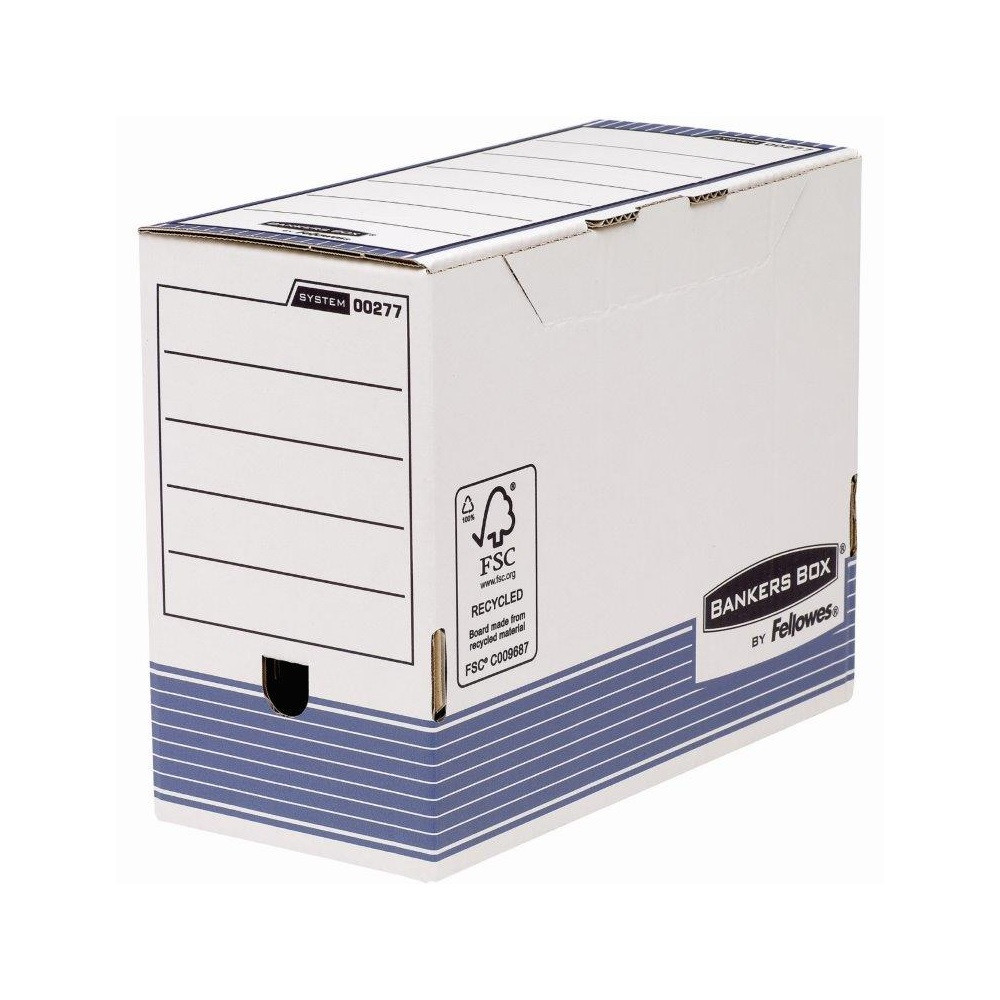 Image of Archiváló doboz 150mm, Fellowes® Bankers Box System, 10 db/csomag, kék
