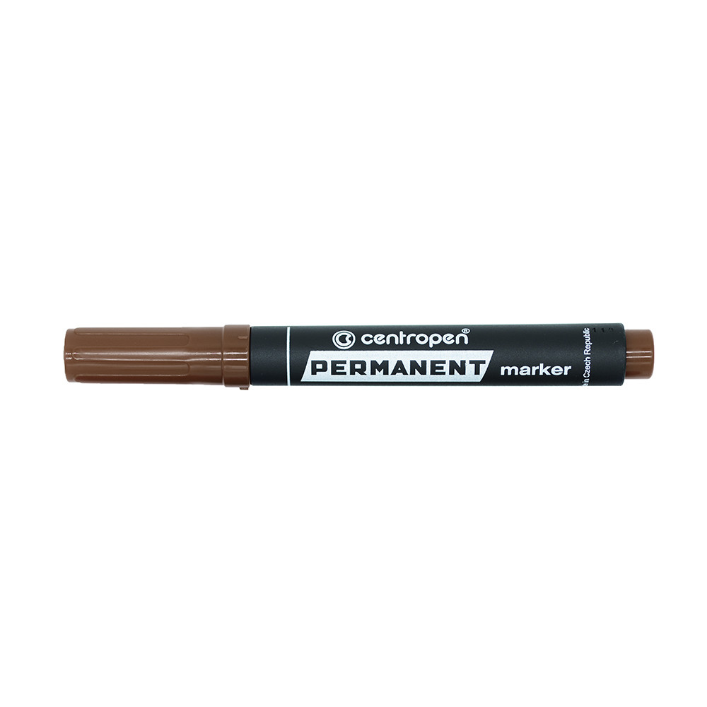 Image of Alkoholos marker 2,5mm, kerek hegyű, Centropen 8566 barna