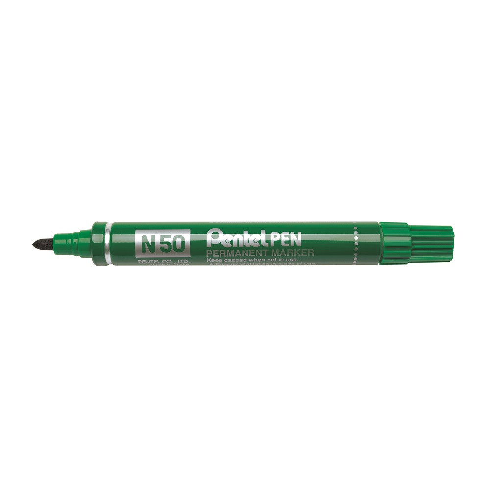 Image of Alkoholos marker fém testű 4,3mm kerek hegyű N50-DE Pentel Extreme zöld