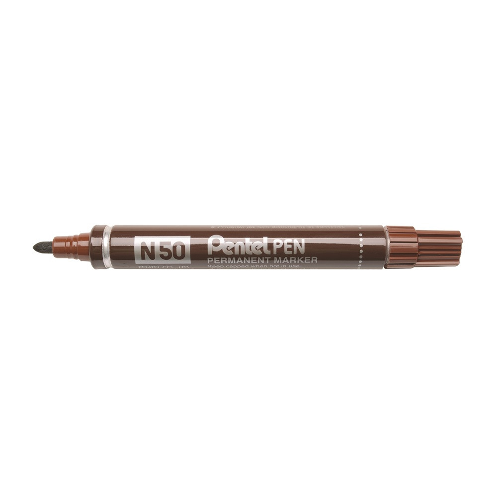Image of Alkoholos marker fém testű 4,3mm kerek hegyű N50-EE Pentel Extreme barna
