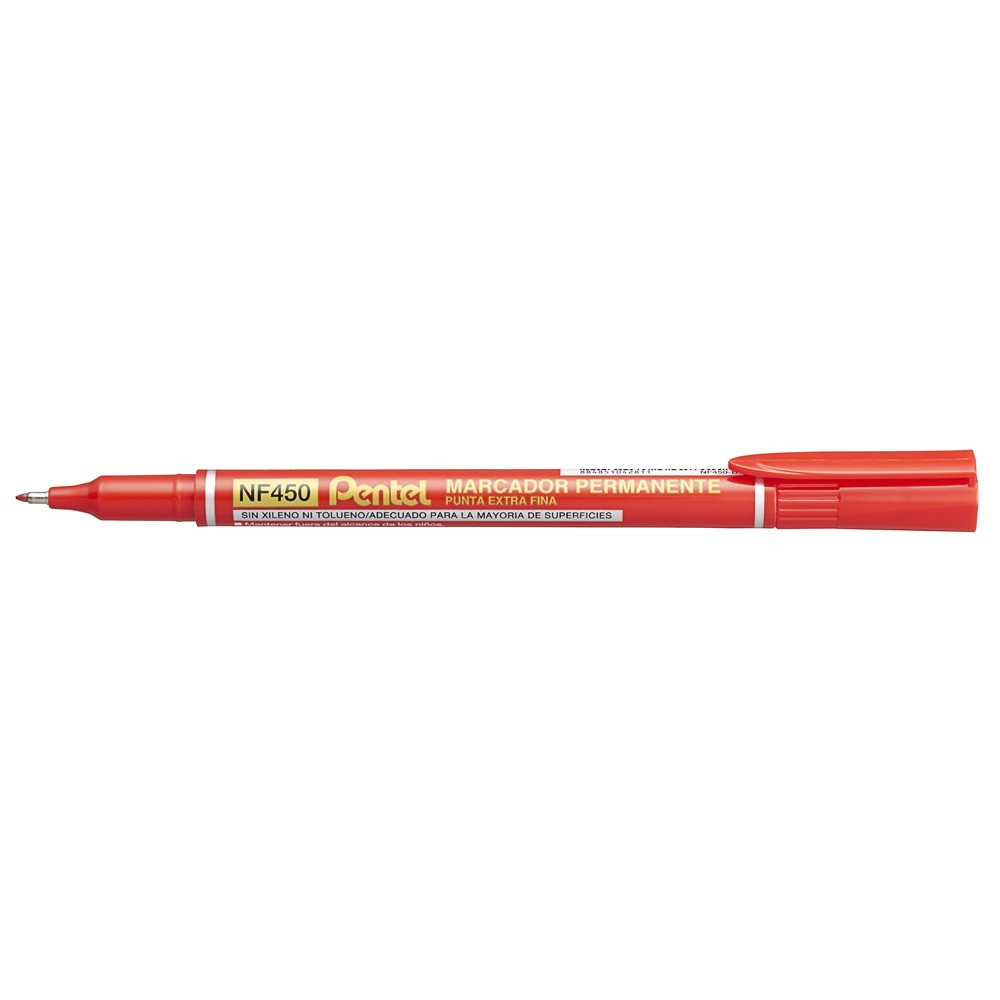 Image of Alkoholos marker 1,2mm NF450-B Pentel vékony hegyű OHP S piros