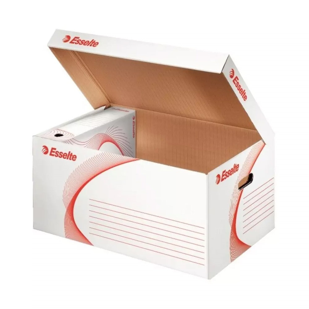 Image of Archiváló konténer újrahasznosított karton felfelé nyíló Esselte Speedbox fehér