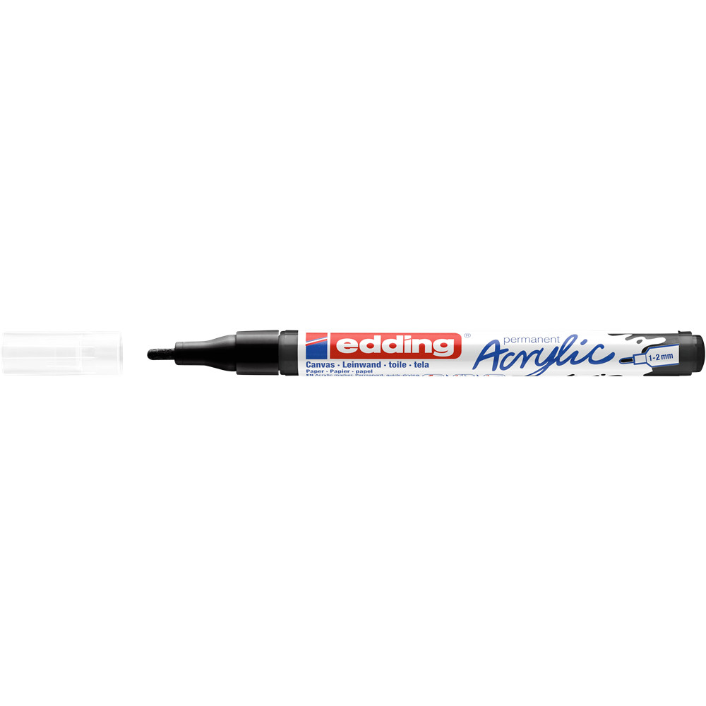 Image of Akril marker 1-2mm, Edding 5300 fekete