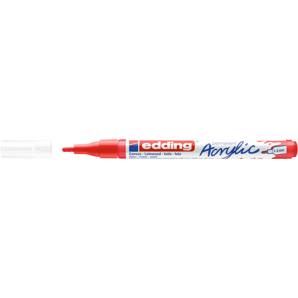 Image of Akril marker 1-2mm, Edding 5300 piros