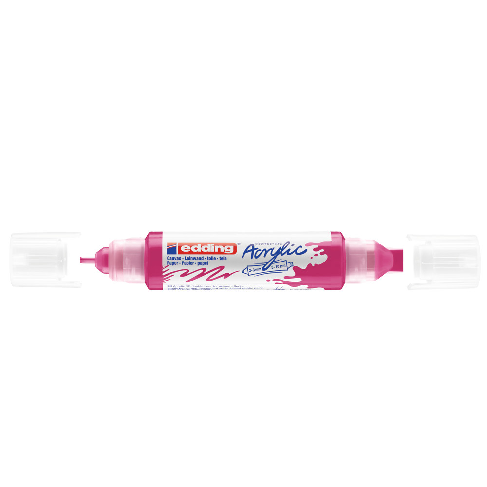 Image of Akril marker 2-3mm, és 5-10mm, 3D kétvégű Edding 5400 magenta