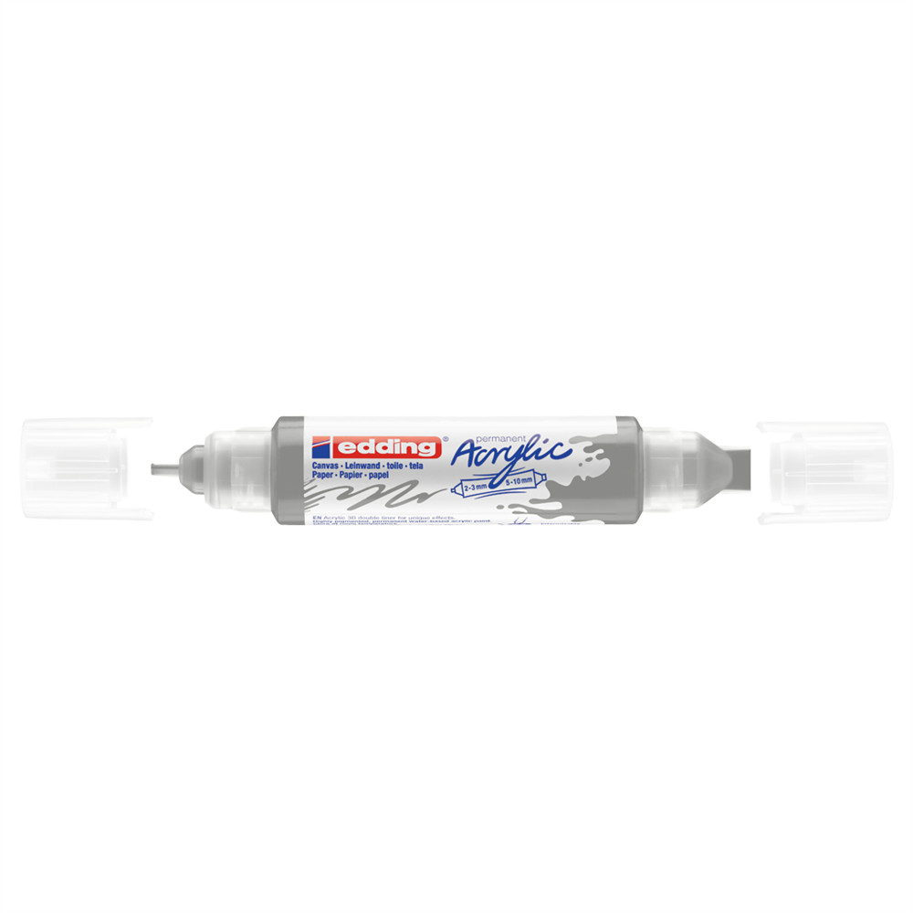Image of Akril marker 2-3mm, és 5-10mm, 3D kétvégű Edding 5400 ezüst