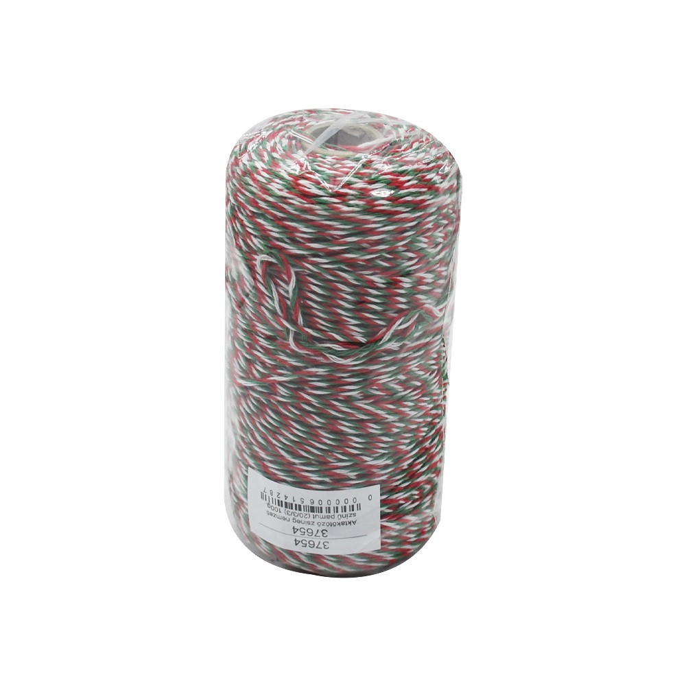Image of Aktakötöző zsineg nemzeti színű pamut (20/3/3) 100g.